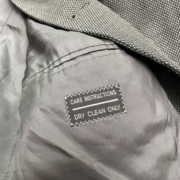 MANI By Giorgio Armani Neiman Marcus Italian Wool Suit Blazer Mens 42R Gray Work - Picture 7 of 16